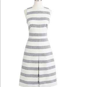 J Crew Striped Cotton/Linen Dress